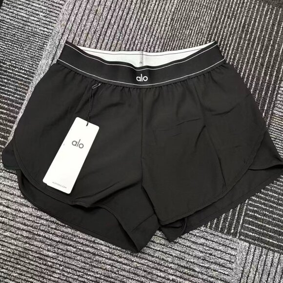 Black Arlo Yoga Match Point Shorts (Size L)💝💝 - Picture 2 of 5